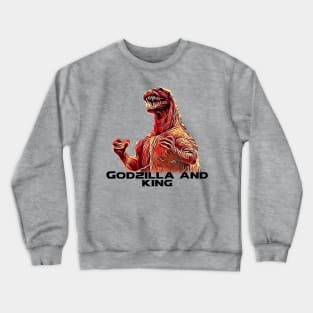 Godzilla and king Crewneck Sweatshirt